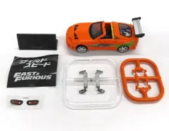 【中古】ミニカー 1/64 トヨタ スープラ オープンカー(オレンジ)＋映画ロゴパーツ 「ホビーガチャ ワイルド・スピード」