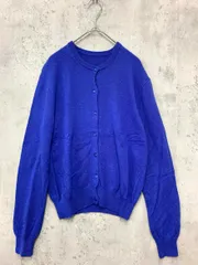 BEAUTY & YOUTH ビューティ&ユース 1628-119-0705 ウォッシャブルウールカシミヤ天竺 カーディガン sizeF/青 ■■ レディース