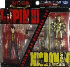 【中古】フィギュア ルパンVSミクロマンセット 「ルパン三世」 ミクロマン ミクロアクションシリーズ ML-SP01 ルパン三世40周年記念限定 のサムネイル