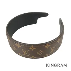 ルイ・ヴィトン LOUIS VUITTON モノグラム ヘッドバンド LV アウトライン M94557 PVC カチューシャ kkd【中古】のサムネイル