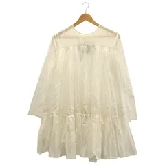 MARILYN MOON (マリリンムーン) Deuxieme Classe取扱い TIERED DRESS 4252-189 ホワイト FREE