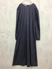 美品 AUNT MARIE'S アントマリーズ AMIZI0224004 オケージョン バックカラーナロー ワンピース sizeF/紺 ■■ レディース