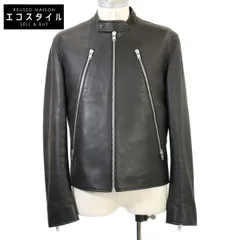 Maison Margiela メゾンマルジェラ 国内正規 21年製 S50AM0489 ラムレザー八の字 5-ZIPライダースジャケット 48のサムネイル