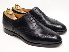 Crockett&Jones ウィングチップ ダウニング 7.5E 黒 - メルカリ