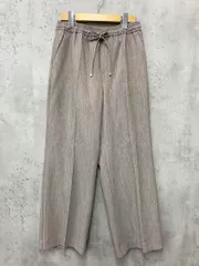green label relaxing グリーンレーベルリラクシング 3614-199-2751 ツイードライク パンツ size40/ナチュラル ■■ レディース