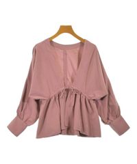 pois ポワ airy 2way blouse ピンク - メルカリ