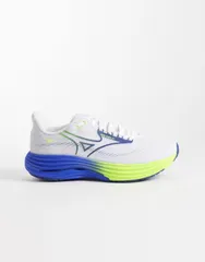 ミズノ メンズ シューズ スニーカー Mizuno Wave Rider 29 running sneakers yellow and WHITE ホワイト