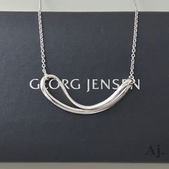 磨き済/美品ジョージジェンセン ゼファー ネックレス SV 925 500 箱付