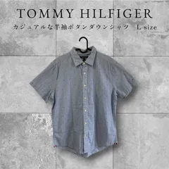 TOMMY HILFIGER　カジュアルな半袖ボタンダウンシャツ　T-1242