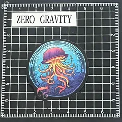 L728　ステンドグラス防水ステッカー ZEROGRAVITY