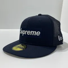 【中古品】 SUPREME シュプリーム × NEW ERA ニューエラ 別注 コラボ BOX LOGO MESH BACK CAP ボックスロゴ メッシュバック キャップ 帽子 【149-260506-yo-02-tei】