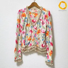#anc ブルマリン BLUMARINE アンサンブル 42 マルチ 花柄 ビーズ レース イタリア製 レディース [1002591]のサムネイル