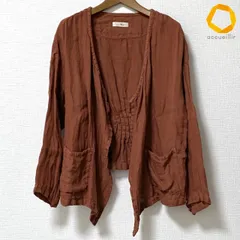 #anc ネストローブ nest Robe カーディガン 赤茶 麻 リネン レディース [988558]のサムネイル