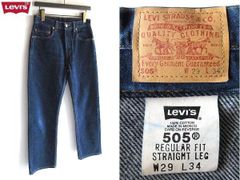 リーバイス 505 USA w36 赤耳 濃紺 大きいサイズ リジット 501 - メルカリ