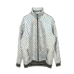 グッチ GUCCI ラミネート スパークリング GGジャージー メタリック 546898 ナイロン ラミネートスパークリング ジャケット メンズ Used Aのサムネイル