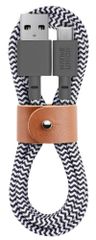 Native Union Belt Cable USB-A to USB-C – 1.2m 超強力充電ケーブル レザーストラップ付き – iPhone 17 Pro / 17e / Air、Galaxy S26 / S25 Ultra、Z Fold ...