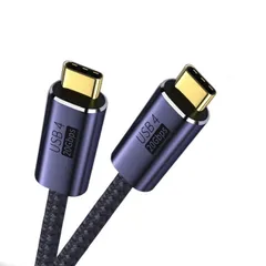 CY ケーブル USB4 USB-C 100W Type-C オス - オスケーブル 20V 5A GEN2 20Gbps 100W 充電ラップトップタブレット電話 300CM