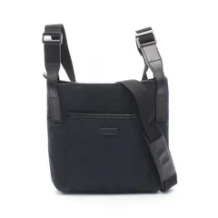 グッチ GUCCI ショルダーバッグ GGキャンバス 122793 ブラック キャンバス レザー ショルダーバッグ レディース Used A