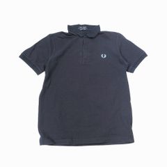 未使用　FRED PERRY フレッドペリー ポロシャツ 黒　刺繍　38 中古・古着通販】FRED PERRY (フレッドペリー) ポロシャツ ブラック