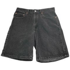 Levi's 550 90's USA製 後染めブラック デニムショーツ W28 - メルカリ