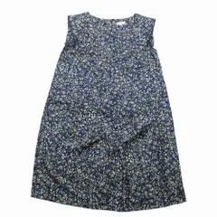 MACKINTOSH PHILOSOPHY マッキントッシュフィロソフィー ワンピース ノースリーブ ひざ丈 総柄 38 M ネイビー レディース 【中古】のサムネイル