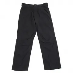 ブラック コムデギャルソンBLACK COMME des GARCONS ポリ製品染めバイカーニーパンツ 黒Sのサムネイル