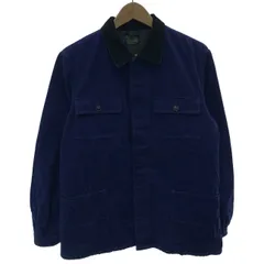 【中古】　DENIME SPORT WEAR　ワークジャケット　ブルゾン　裏地ブランケット　無地　フロントポケット　アメカジ　古着　/1587のサムネイル