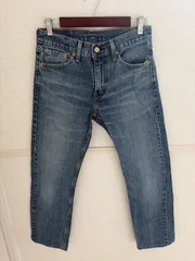 (^w^)b  リーバイス 513 スリムストレート パンツ ジーンズ ジーパン  W28 L32 デニム 濃紺 メンズ S サイズ 古着 ブルー OM12334MR