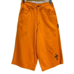【中古】　DOG TOWN　ハーフパンツ　短パン　ショートパンツ　ボトムス　ジップフライ　無地　ワンポイント　ブランドロゴ　刺しゅう　オーバーシルエット　日本製　ストリート　古着　/1930のサムネイル