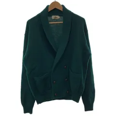 【中古】　ABERCROMBIE & FITCH　ニットアウター　カーディガン　長袖　ショールカラー　ダブルボタン　無地　ミドルゲージ　アメカジ　古着　/1585のサムネイル