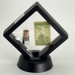 硫黄島 砂 Iwo Jima 3セント切手＆記念 ミニボトルセット 米軍 WWII 第