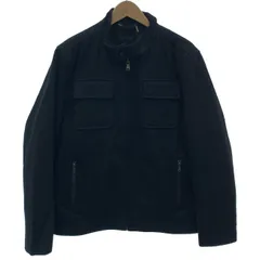 【中古】　Calvin Klein　ウールジャケット　ブルゾン　フルジップ　無地　フロントポケット　古着　/1599のサムネイル
