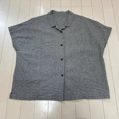 ※いろは様専用※中川政七商店 綿麻ちりめん 半袖シャツ 千鳥格子 レディース ゆったりのサムネイル