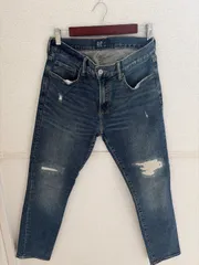 (^w^)b GAP ギャップ デニム 30×30 スキニー ジーンズ ブルー メンズ インディゴブルー Mサイズ OM12336MR