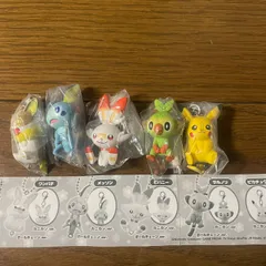 カニカン　ポケモン つまんでつなげてマスコット　ガラル地方　ガチャ 5種セットのサムネイル
