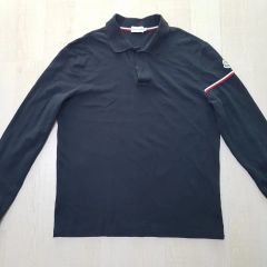 未使用 MONCLER モンクレール ロングスリーブポロ M ブラック - メルカリ