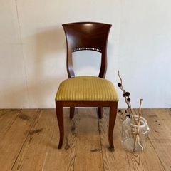 ①ダイニングチェア　インテリア　家具　椅子　木製　住まい　年代物　アンティーク アンティーク 木製チェア ダイニングチェア 椅子 古家具 Y896 - メルカリ
