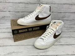 NIKE スニーカー／W Blazer Mid 77 NEXT NATURE／DQ4124-104／ブラウン×ホワイト／26.5cm