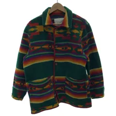 【中古】　UNITED COLORS OF BENETTON　ウールジャケット　フルボタン　総柄　イタリア製　古着　/1911のサムネイル