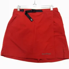 ◇mont-bell 1105398 ラップショーツ 巻きキュロット パンツ レッド モンベル レディース ゴルフ アウトドア キャンプ