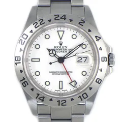 ロレックス Rolex 腕時計 エクスプローラーII 16570 GMT デイト 夜光針 夜光インデックス ホワイト文字盤 SS 自動巻き 【OH済み】 【箱・保付き】 【中古】のサムネイル