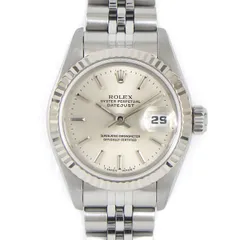 ロレックス Rolex 腕時計 デイトジャスト 69174 U番 1997年 サンレイ シルバー文字盤 フルーテッドベゼル ジュビリーブレス K18WG SS 自動巻き 【OH済み】 【中古】のサムネイル
