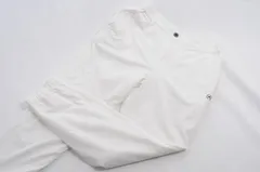 中古 レディース ピン PING ジョガーパンツ S 白 ホワイト ストレッチ 秋冬 裏地メッシュのサムネイル