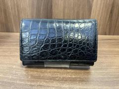 シンさま　　【極美品】Felisi　フェリージ　名刺入れ　クロコ型押し　ブラック シンさま 【極美品】Felisi フェリージ 名刺入れ クロコ型押し