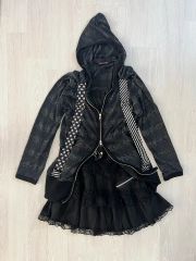 00s 希少 うさ耳 燕尾ボーダー ロゴプリントパーカー putumayo風 