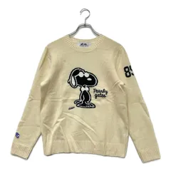 中古 メンズ パーリーゲイツ PEARLY GATES セーター 4(M) アイボリー ×PEANUTS スヌーピー 薄手