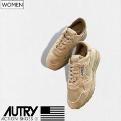 [정가 35,200엔(부가세 포함)]AUTRY-오토리- 러닝 슈즈를 업그레이드한 럭스포로 품위있는 1 다리!두꺼운 EVA 소재의 깔창으로 쾌적한 신었을 때의 감촉 스웨이드 레더 콤비스니카 에이징 가공[REELWIND-릴 와인드-] 성조기 구두