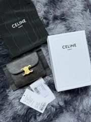 CELINE トリオンフ クラシック マカダム柄 三つ折りミニウォレット