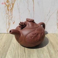 良品】茶泥 中国茶器/台湾茶器/日本茶器 銘:俊秀？急須/ポット/茶次/茶 