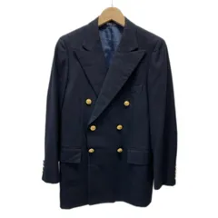 【中古】　POLO by RALPH LAUREN　テーラードジャケット　80s vintage　80年代　三角タグ　ウールジャケット　アウター　無地　シングルボタン　フロントポケット　古着　/0143